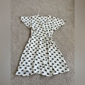 Monteau Black Bow Print
